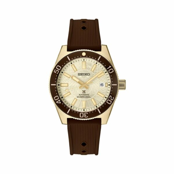a brown and gold watch on a white background