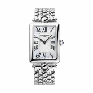 a women's watch with roman numerals
