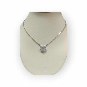 14kw cluster pendant necklace