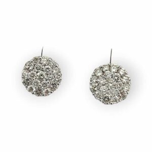 14kw diamond cluster earrings