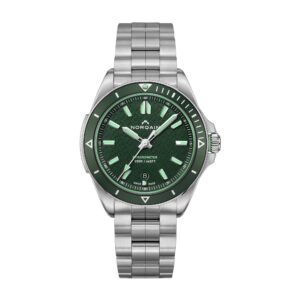 norqain adventure 40mm green steel bracelet n1300.08s02.e01.s01