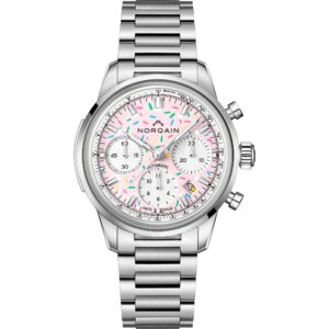 norqain freedom chrono enjoy life “sprinkles” 40mm – pink n2201.19s04.k01